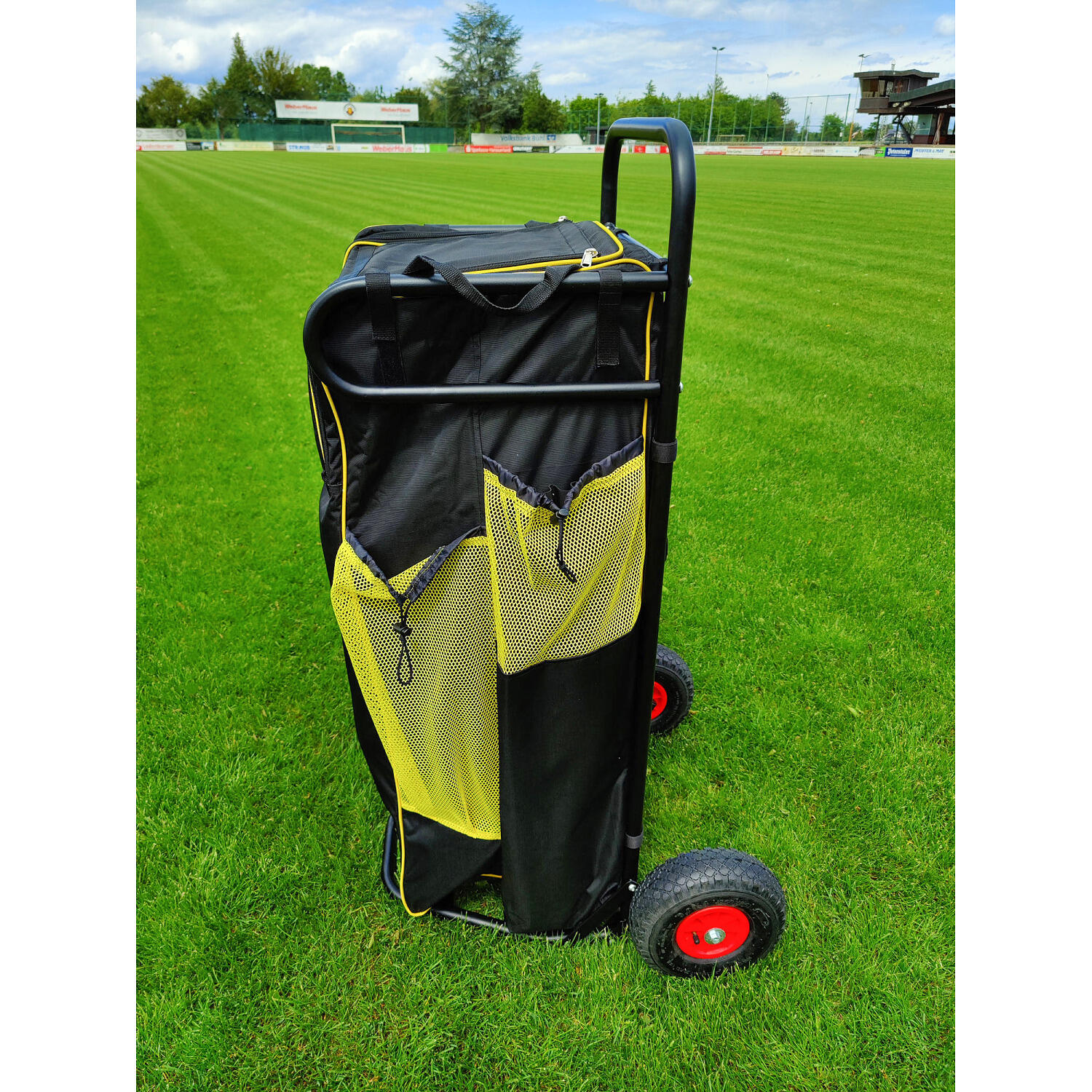 Transportwagen Fußball Gelb-Schwarz Leichtathletik Unisex Gelb-Schwarz 2/5