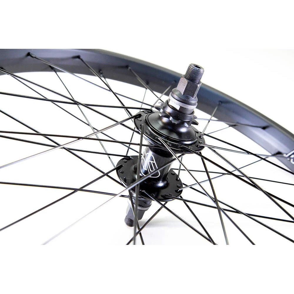 Buzzip 20" BMX Rear Wheel - Matte Black 3/4
