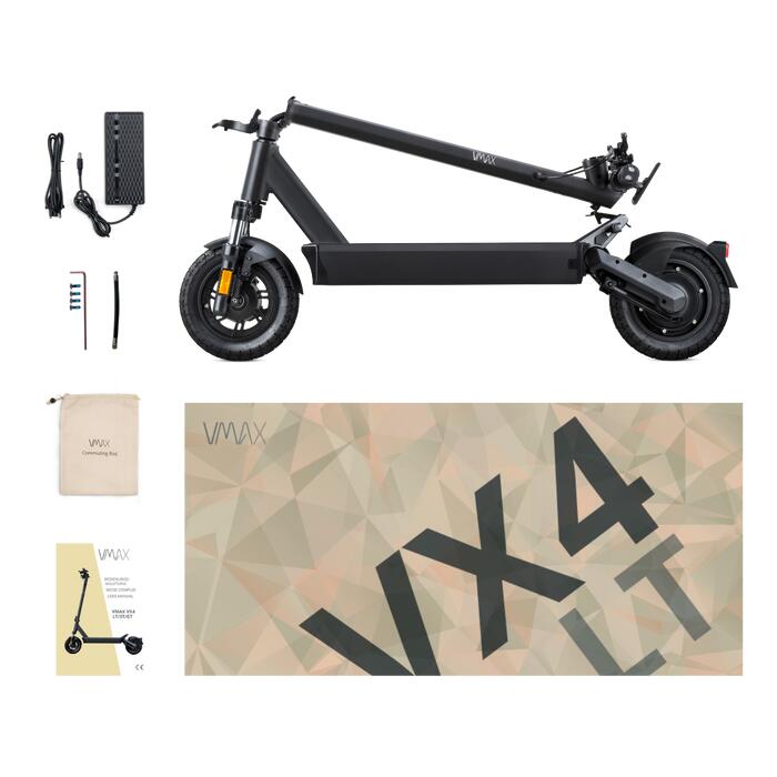 VX4 LT, E-Scooter mit Straßenzulassung, 1600 Watt Peakleistung, vollgefedert 7/7