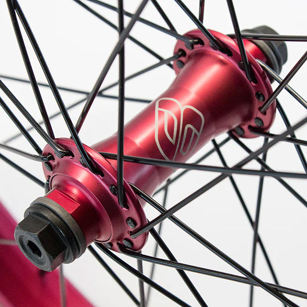Buzzip 20" BMX Front Wheel - Matte Red 2/3