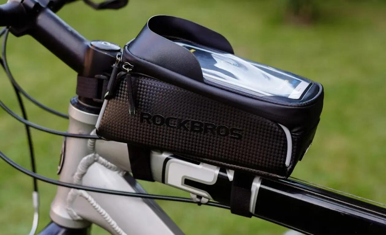 Torebka na telefon na ramę rowerową Rockbros 017-1BK 2/5