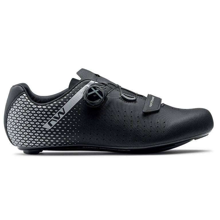 Northwave Core Plus 2 Road Shoes-Black/Silver