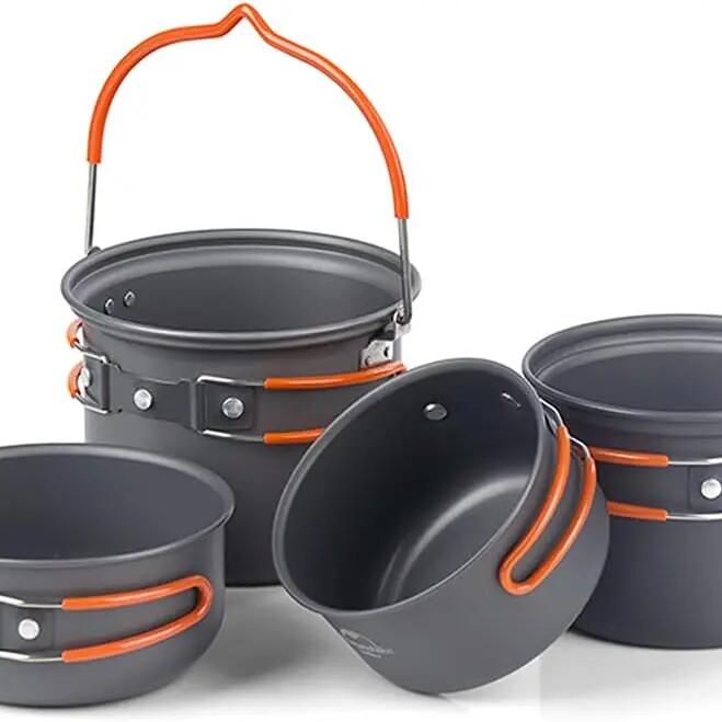 Naturehike Updated Four-piece hiking Camping Cookware