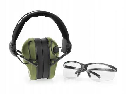 Słuchawki ochronne aktywne Active Pro + okulary