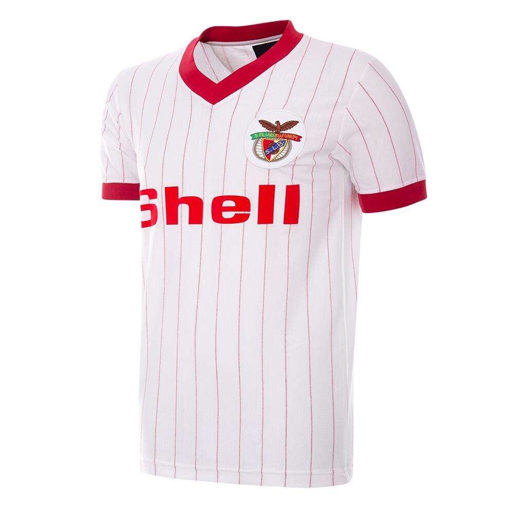 COPA FOOTBALL Retro Voetbalshirt - Heren - SL Benfica 1985 - 86 - Uitshirt - Wit