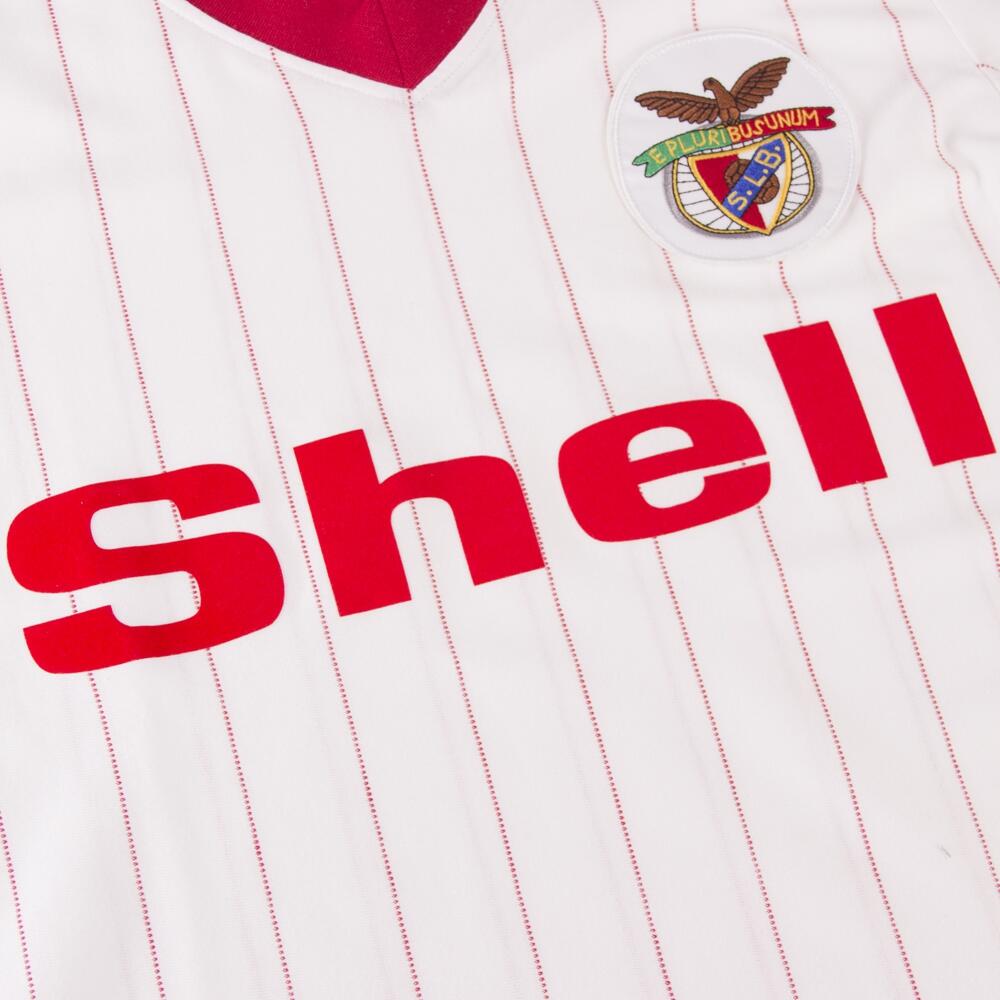 Camisola de Futebol Retro - Adulto - SL Benfica 1985/86 Visitante - Branco 6/7