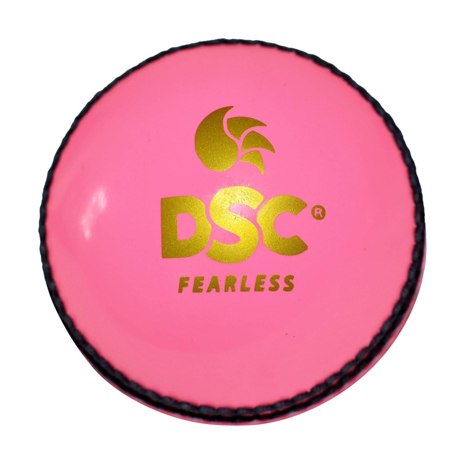 DSC DSC Incredible Marathon Synthetic Tennis Cricket Ball (Pink)| Hard Court | Grass