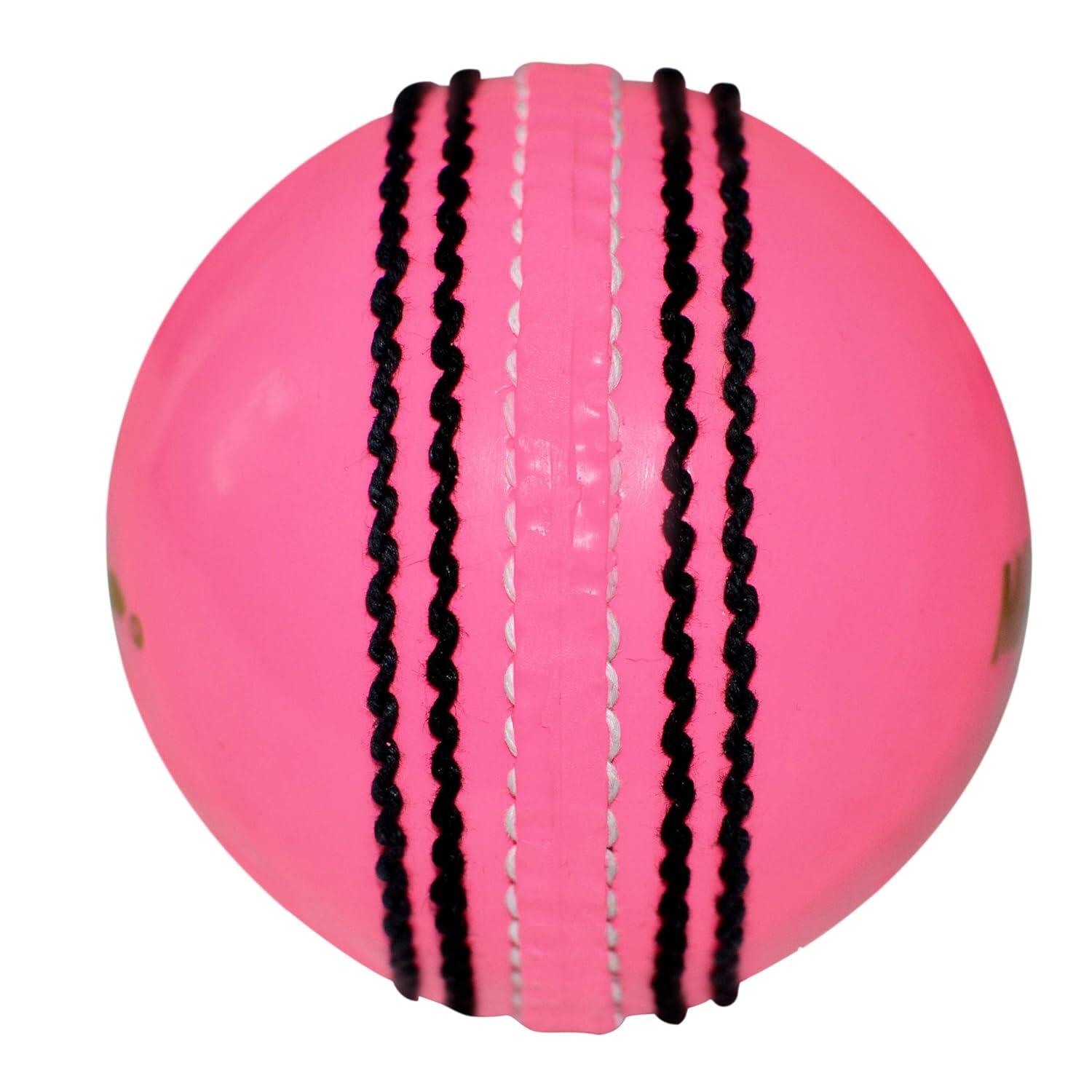 DSC Incredible Marathon Synthetic Tennis Cricket Ball (Pink)| Hard Court | Grass 3/5