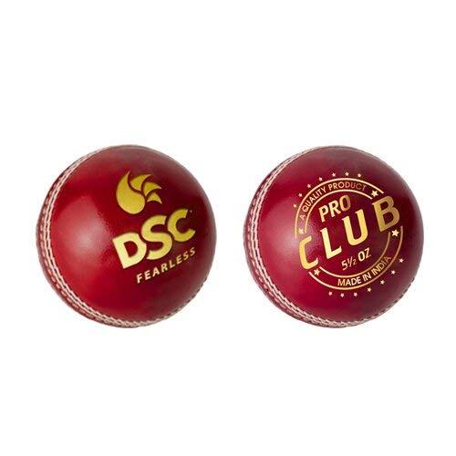 DSC 1501235 Pro Club Cricket Lederball (Rot)| Wasserfester Lederball 2/5