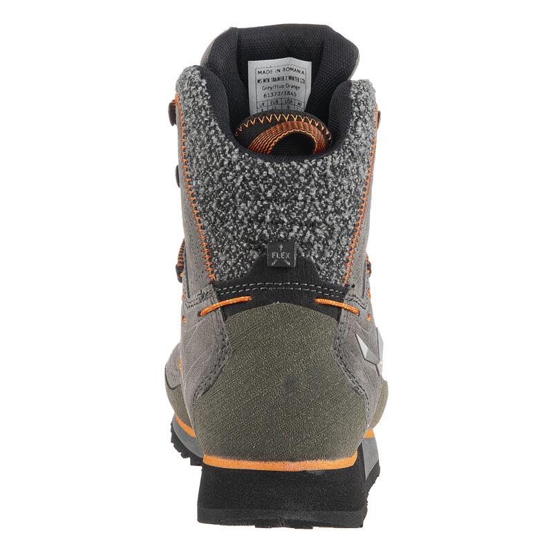 Pantofi peste gleznă drumeţie 613723845 pentru iarnă gri bărbătești