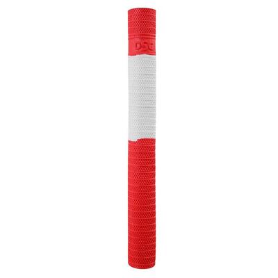DSC Spyder Cricket Bat Grip | Farbe: Weiß/Rot | Packung mit 1 Stück | Gummi
