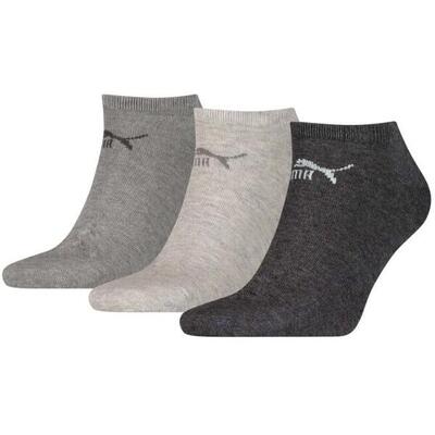 Puma Unisex Sneaker Socken im Retro Design knöchelhoch für Damen Herren 3er Pack