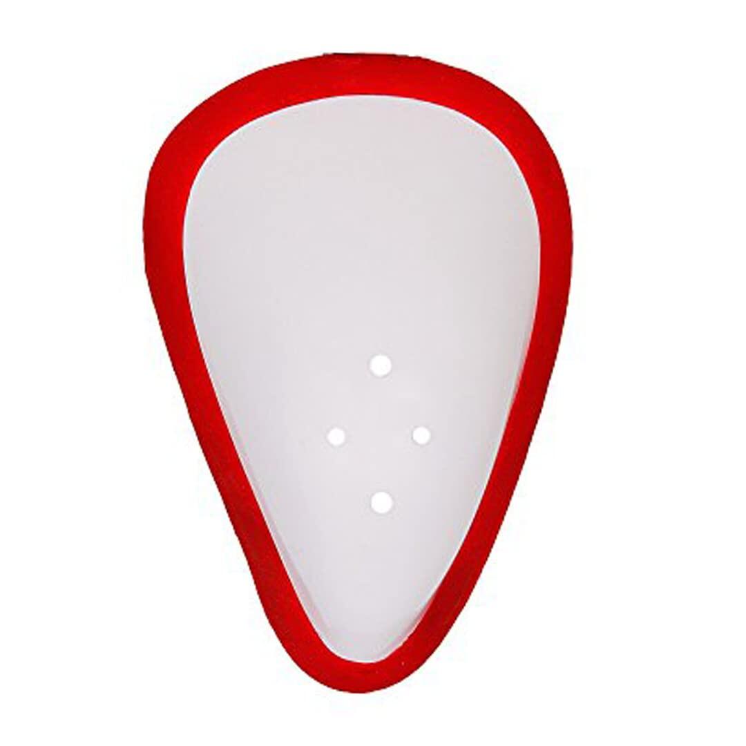 DSC Glider Cricket Abdominal Guard (Weiß und Rot, Größe: Jugend) 2/5