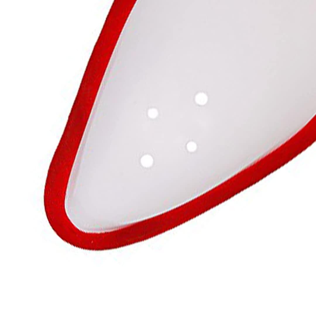 DSC Glider Cricket Abdominal Guard (Weiß und Rot, Größe: Jugend) 5/5