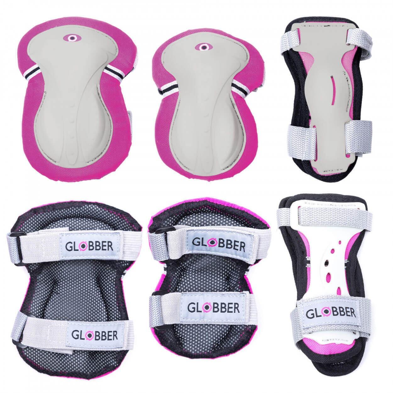 Globber Junior Protective Pad Set Deep Pink (XS)