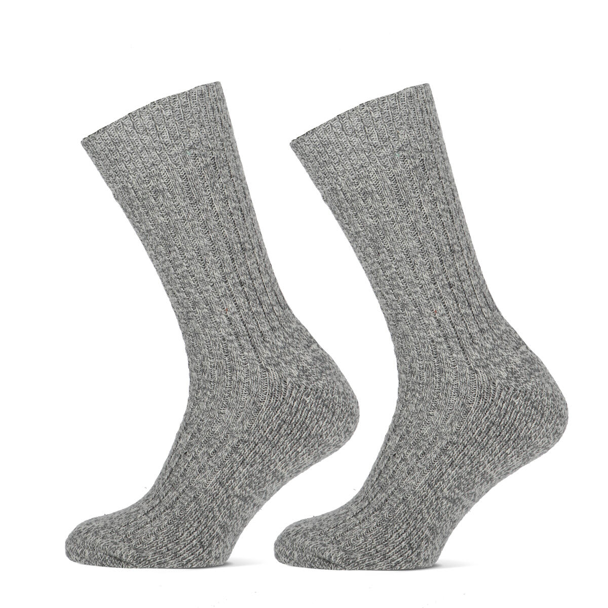 STAPP STAPP Werksokken Heren Yellow Norwegian 2-pack Grey Melange