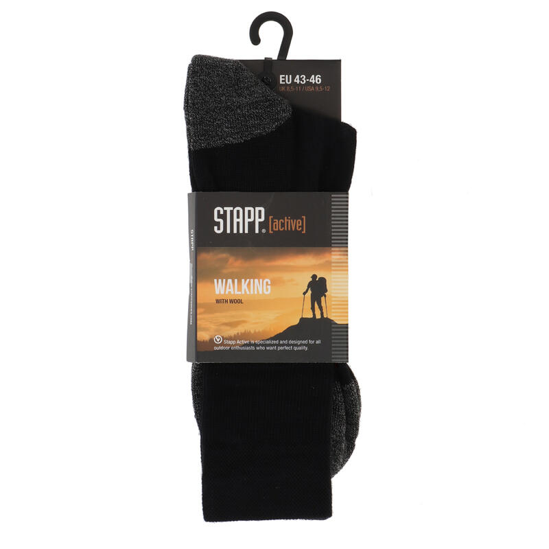 STAPP Chaussettes de randonnée Active Walking Noir