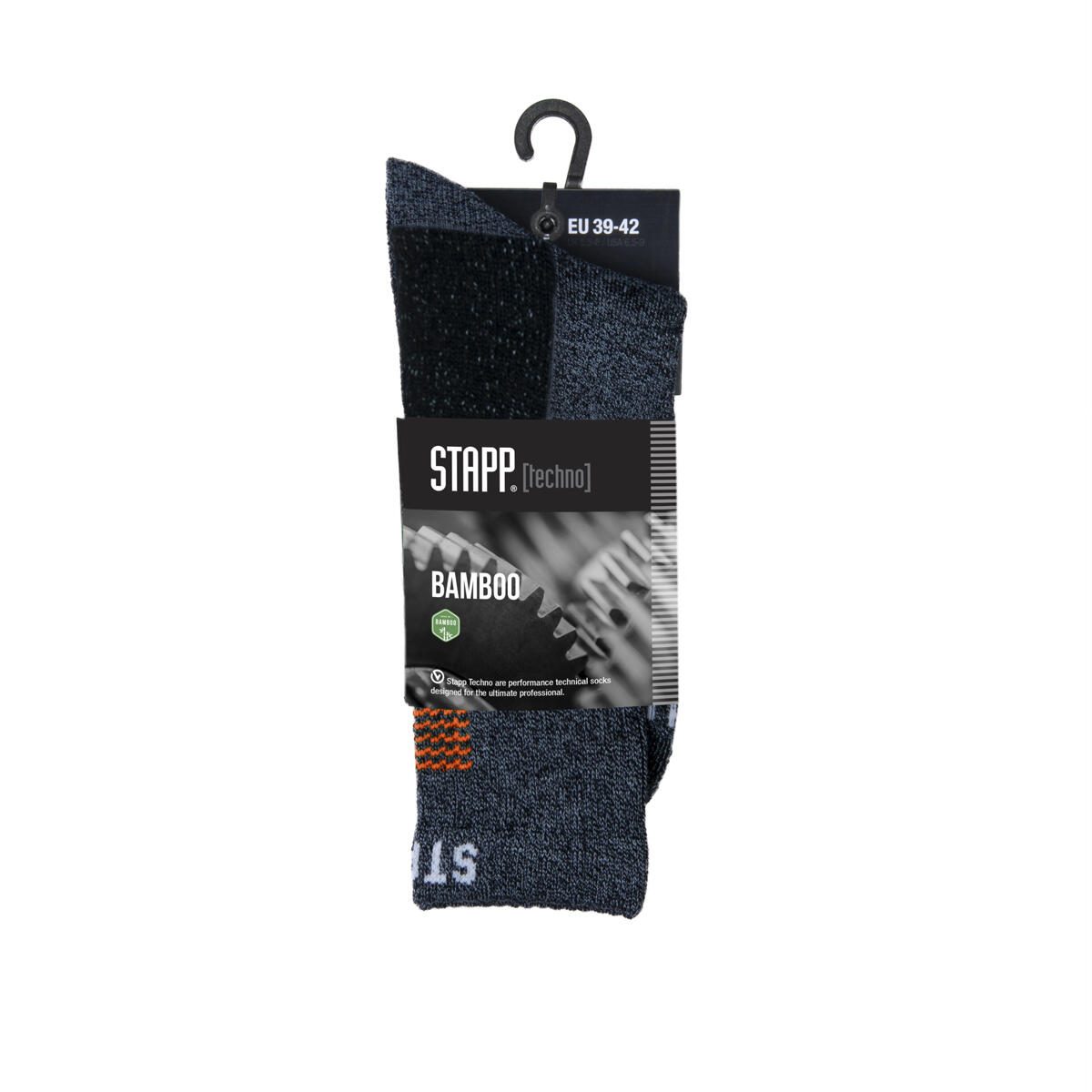 Calcetines de senderismo - Techno Bamboo - Gris oscuro naranja 3/3