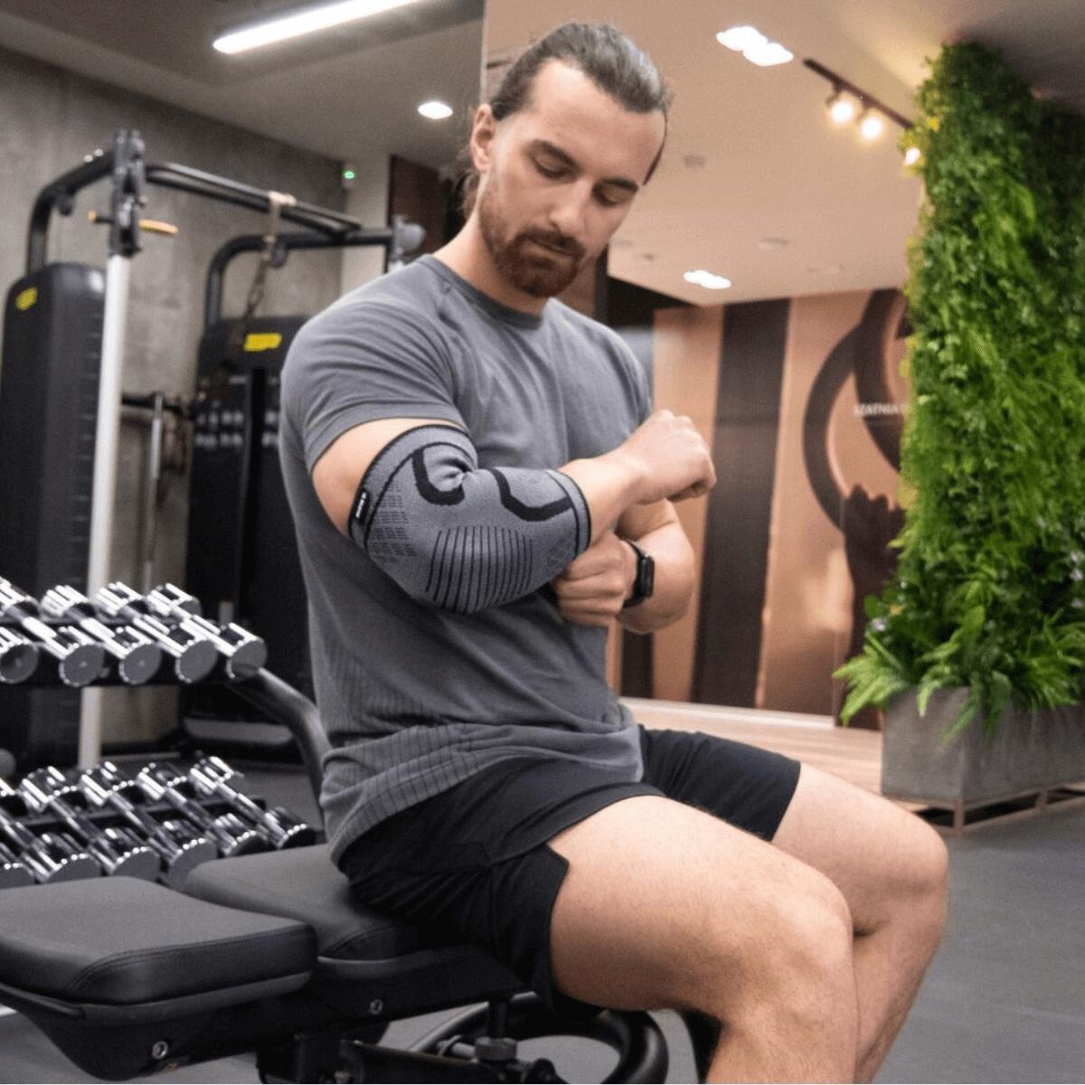 Stabilizator opaska podtrzymująca na łokieć lewy/prawy elastyczny ściągacz DrFit 4/4