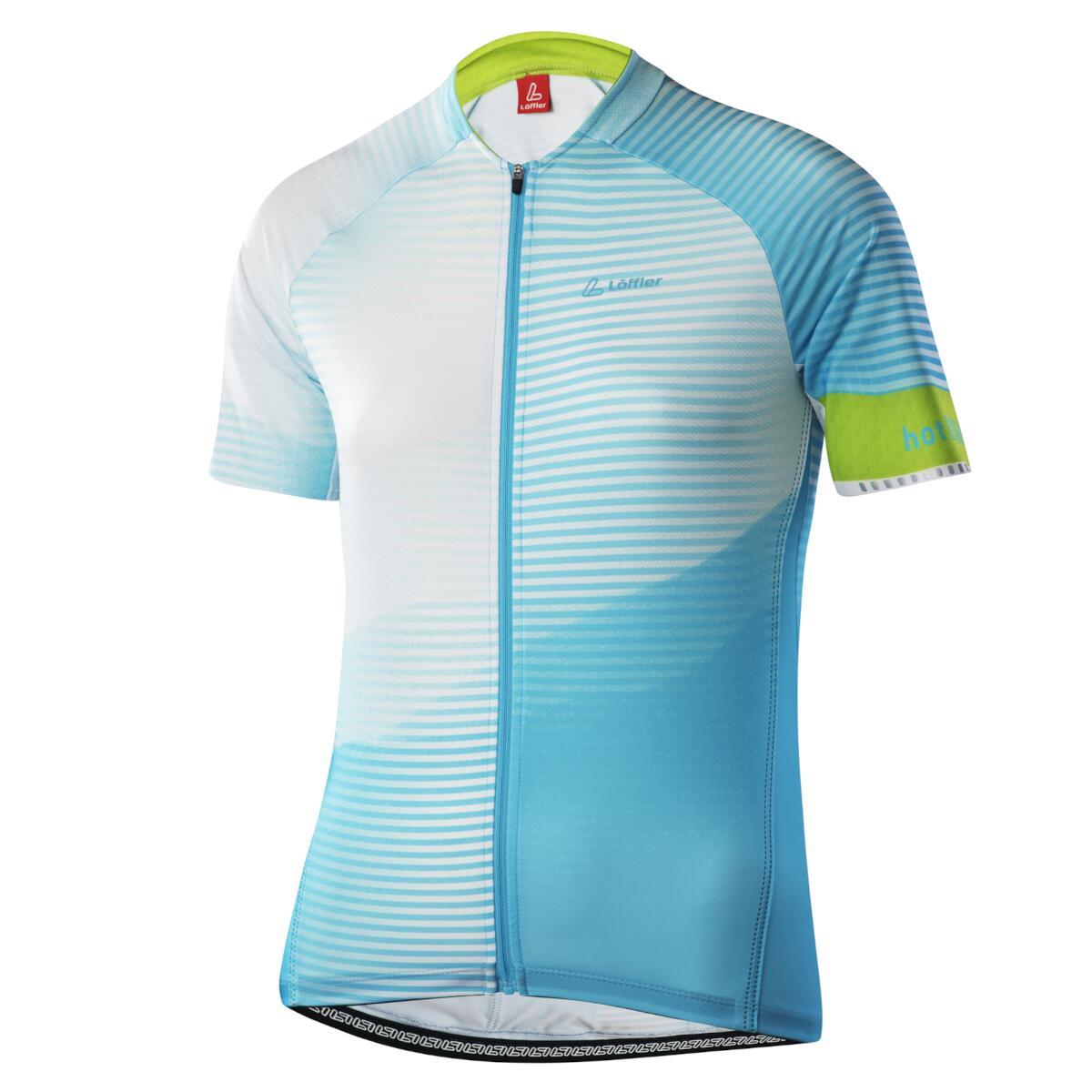 Loeffler - Chemise Cycliste À Manches Courtes Pour Femmes W Bike Jersey Fz Hotbond Rf Bleu - Maillot Manches Courtes - Bleu - 42 M/l - Decathlon
