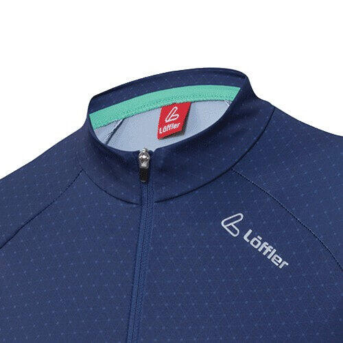Chemise de cyclisme manches courtes W Bike Jersey HZ Rise femmes - Bleu
