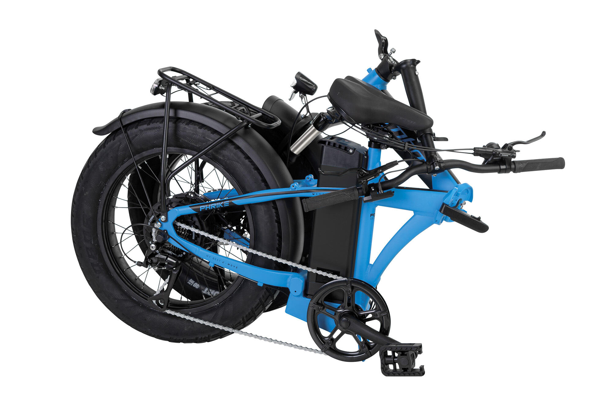 Elektro-Falt-Fahrrad PHRIKE 20 Zoll, weiß 5/5