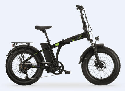 Elektrische compacte fiets / vouwfiets N-VER FOLDING 20 inch, zwart