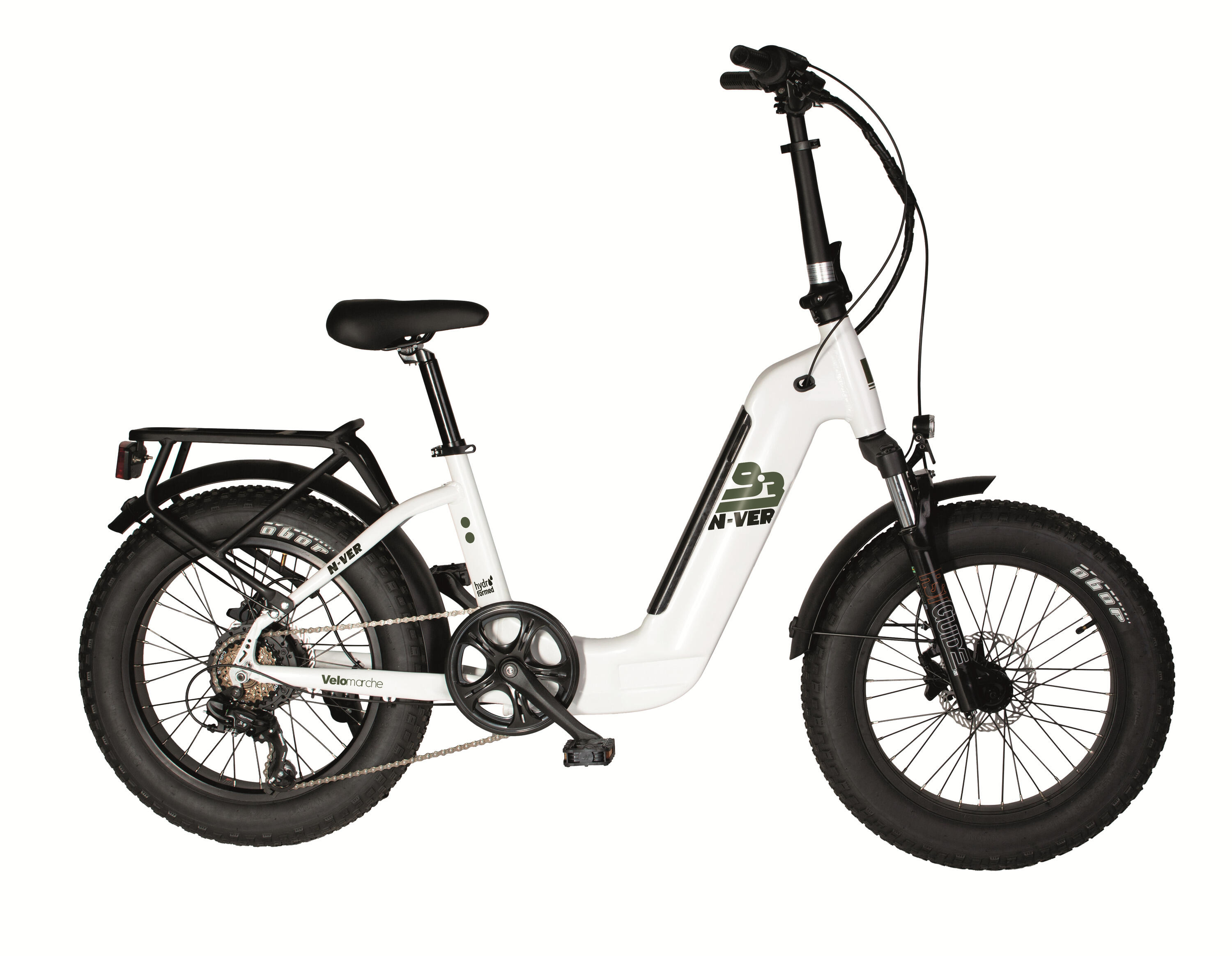VENICE Elektro-Kompaktfahrrad  FAT BIKE N-VER F9.3 20 Zoll white