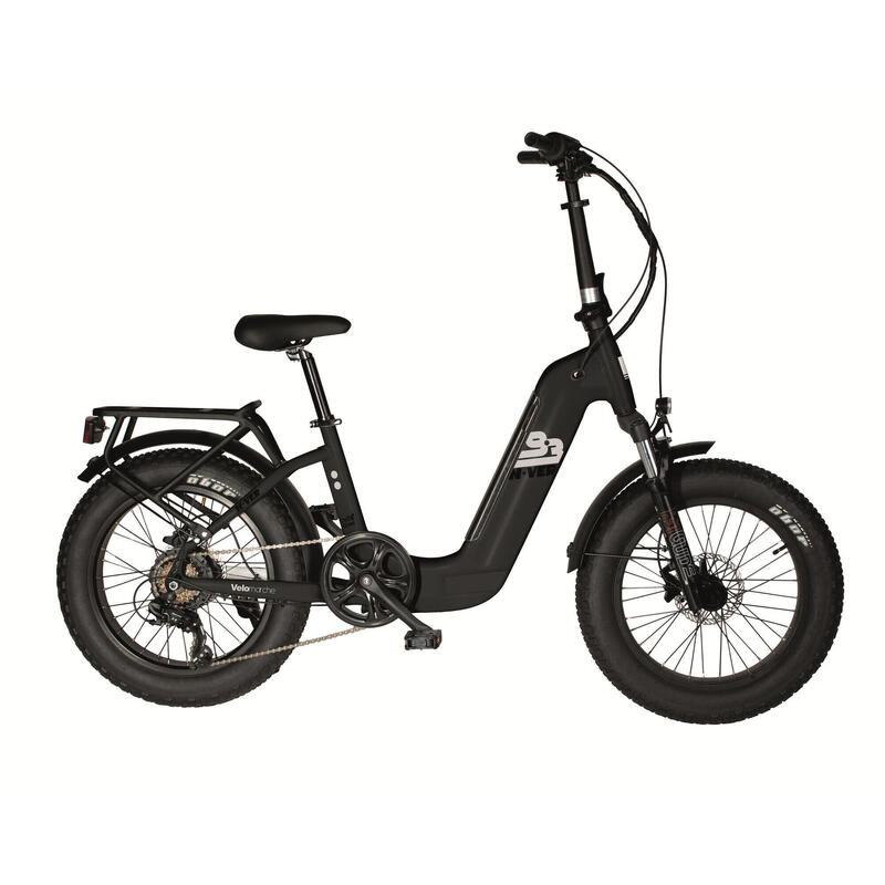 VENICE Elektrische compacte fiets FAT BIKE N-VER F9.3 20 inch zwart