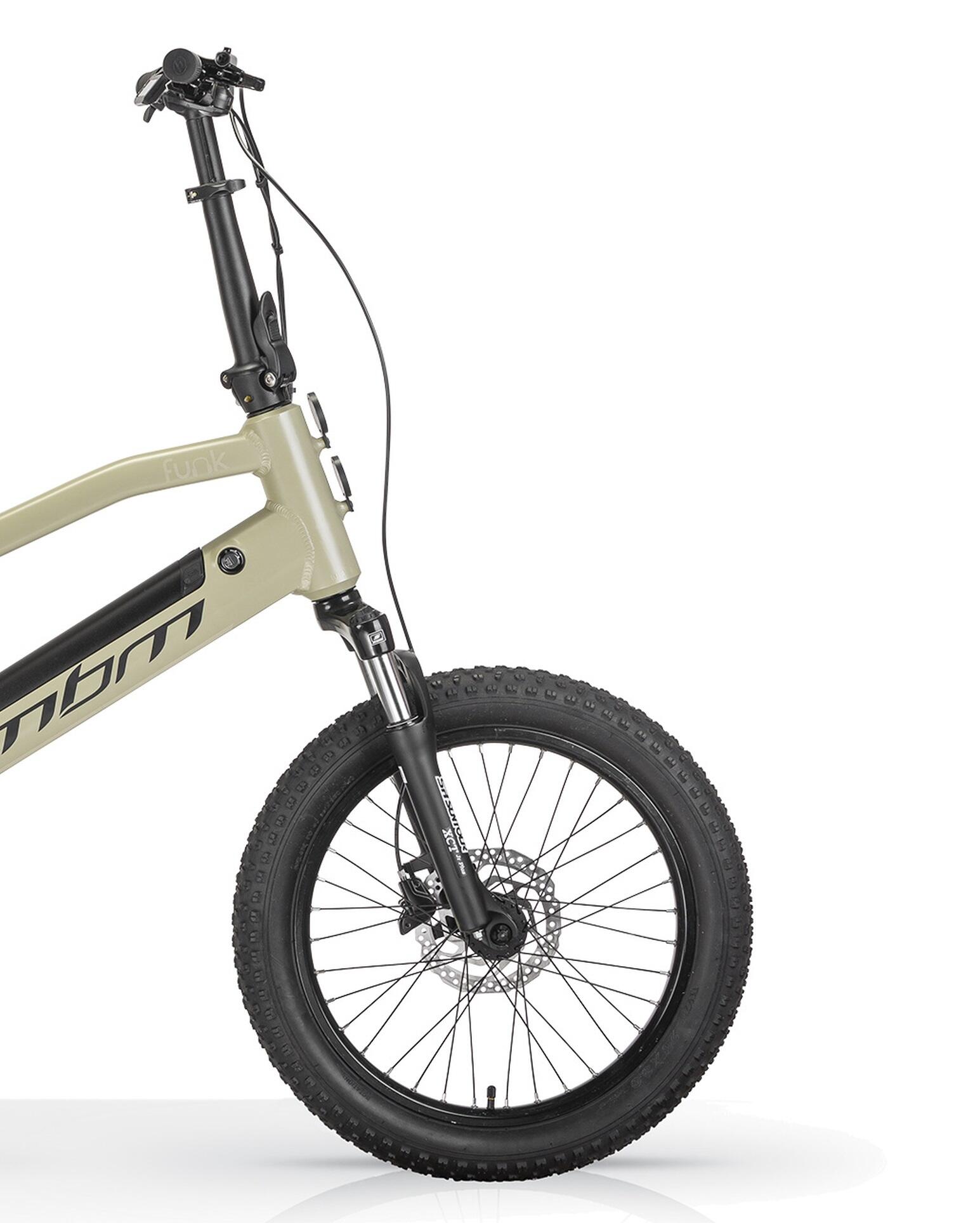 Elektrische compacte fiets FUNK CROSS 20 inch MBM Decathlon