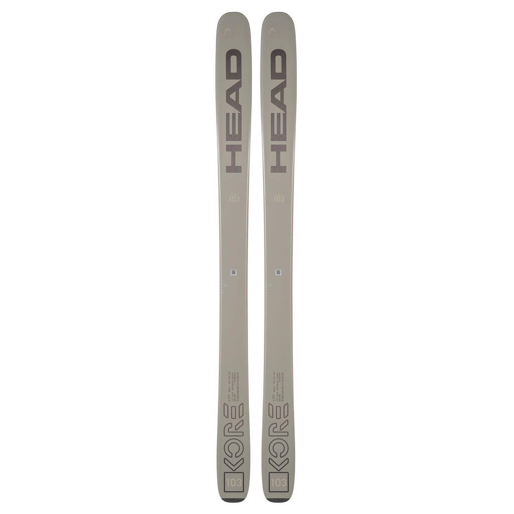 Women's Head Kore 103 W Grey Bindless Skis