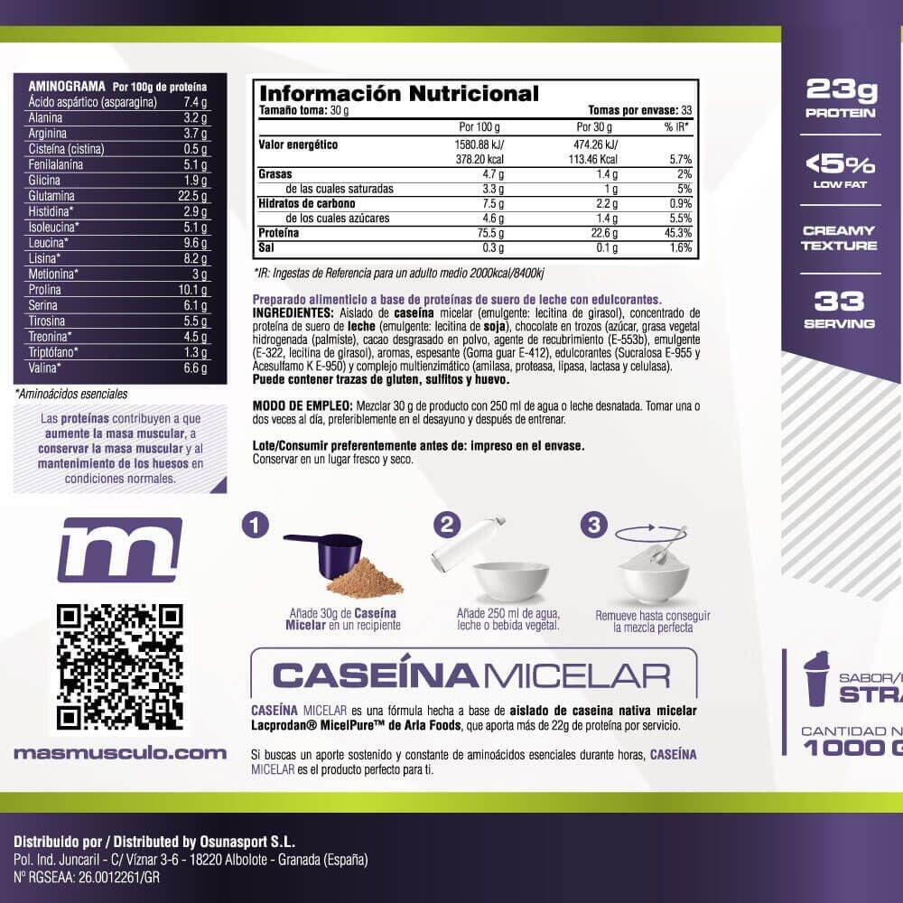 Micellar casein - 1kg Straciatella de MASmusculo 6/6