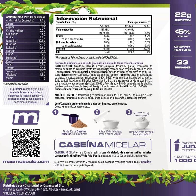 Caseína Micelar Nativa Micelpure™ - 1Kg Jurassic Choc de MM Supplements