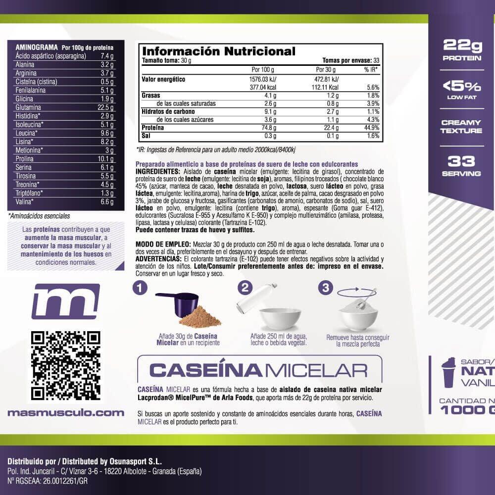 Micellar casein - 1kg Crème anglaise de MASmusculo 6/6