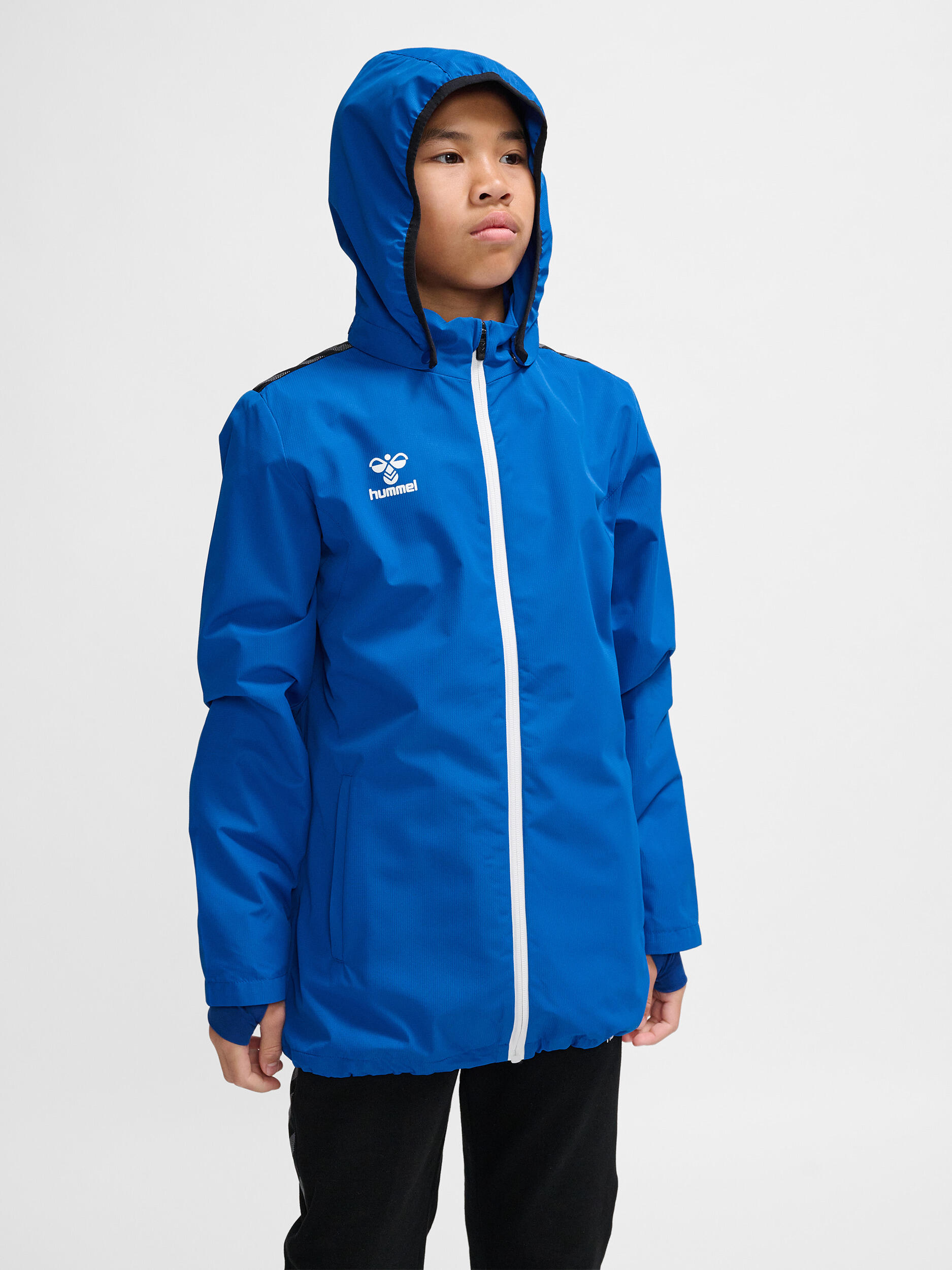 hummel Giacca hmlAUTHENTIC ALL WEATHER JACKET KID True Blue in poliestere 7/7
