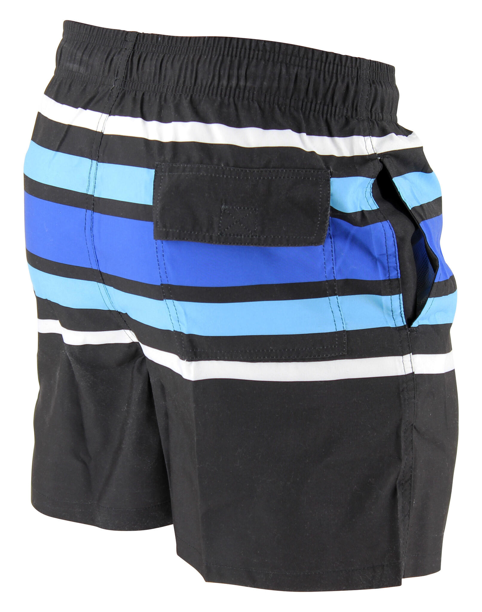 Legend Zwembroek Summer Stripes zwart 4/5