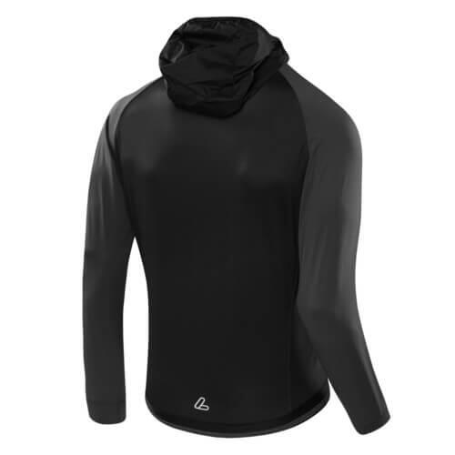 Jas Mountain Sports Light Hybrid met capuchon - Zwart