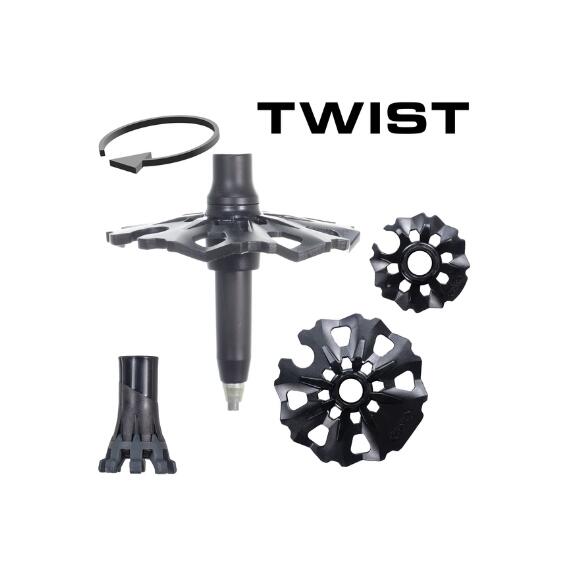 Bâtons de randonnée en aluminium TSL Connect 2 Cross Wt - Twist