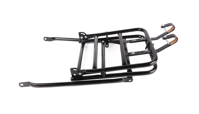 Voordrager met Steun Pakdrager Fiets Zwart 2/5