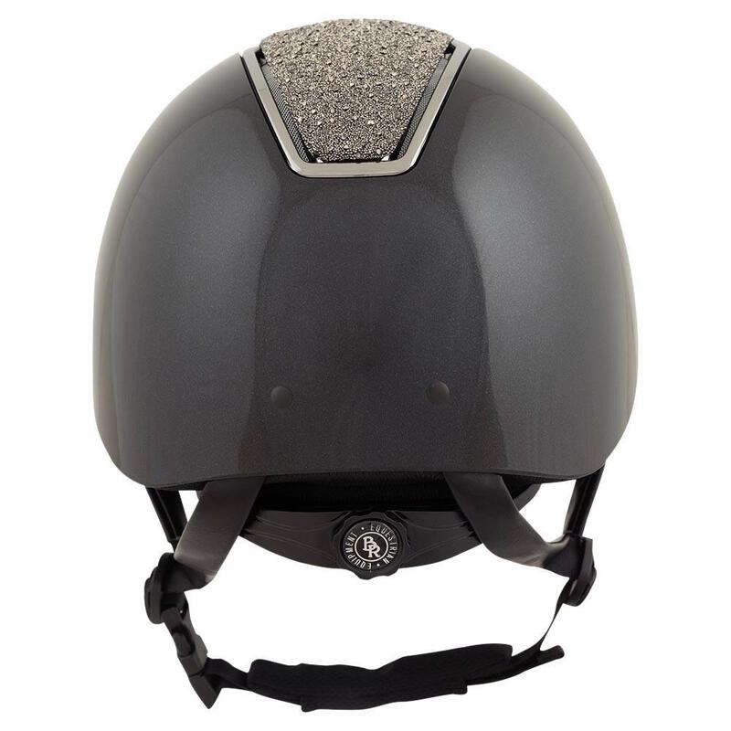 Casque d'équitation visière polo BR Equitation Omega Glamourous Glossy