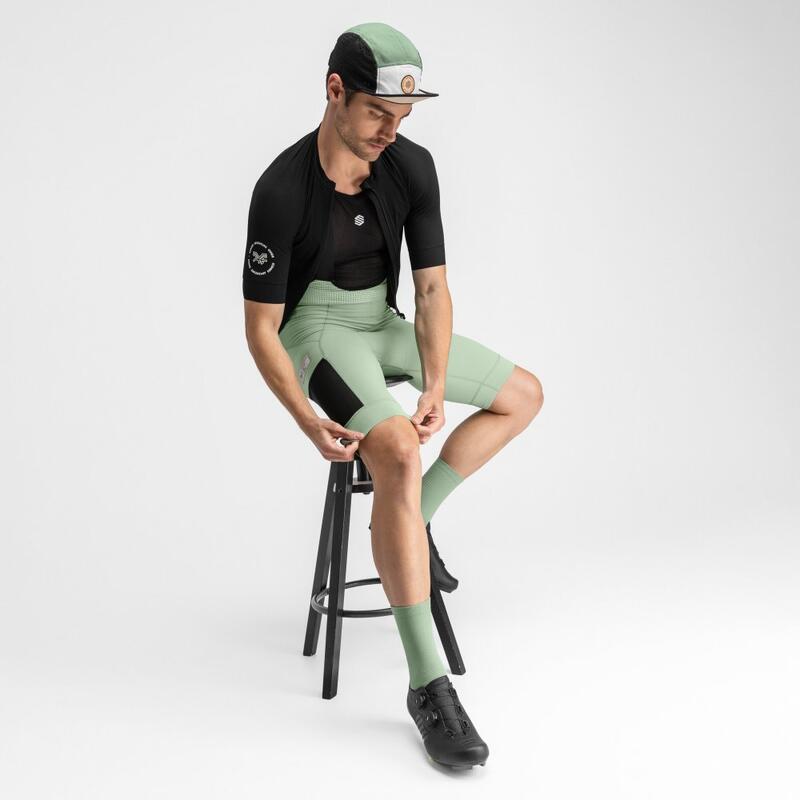 Culote corto gravel hombre ciclismo Castleton SIROKO Verde