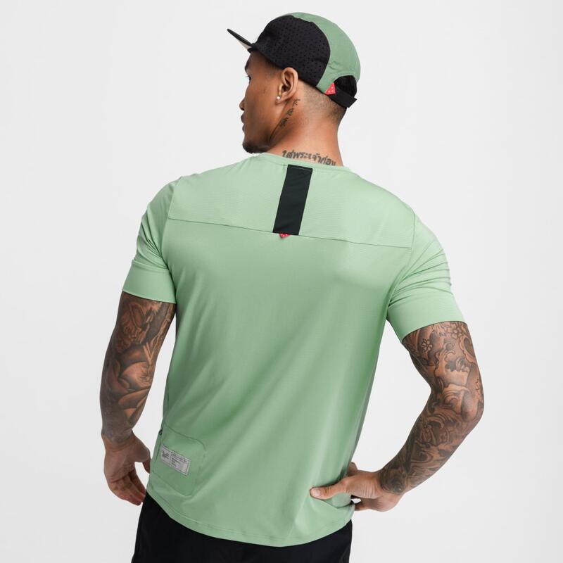 Heren Wielrennen gravel t-shirt Poplar SIROKO Groen