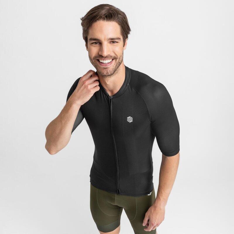 Maillot de manga corta hombre ultraligero ciclismo M3 Crono SIROKO Negro