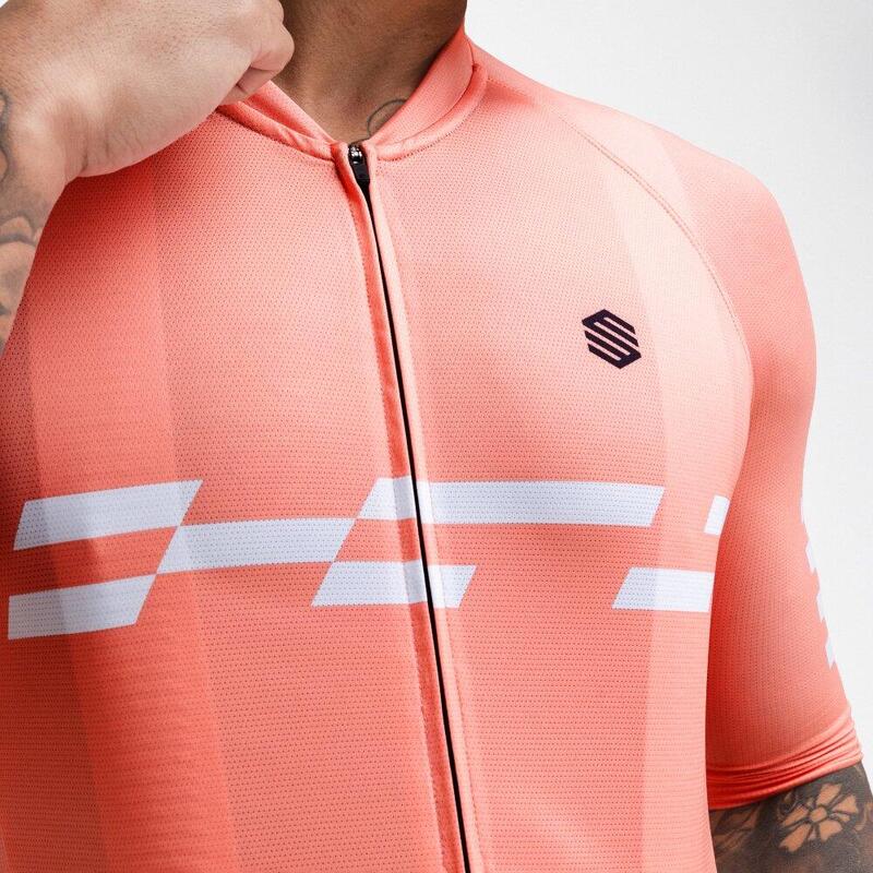 Maglia da ciclismo ultraleggera da uomo M3 Puzzle SIROKO Corallo