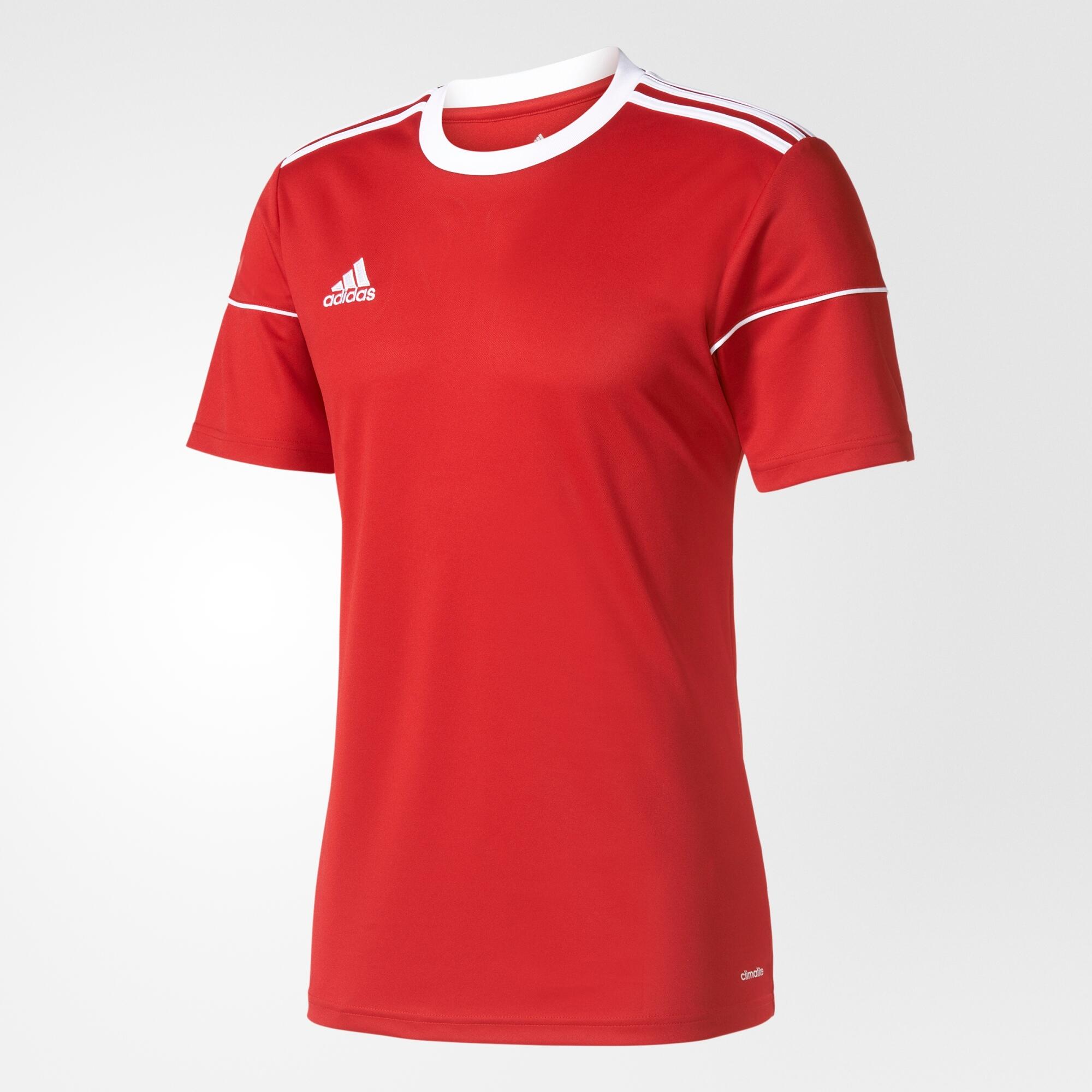 Maglia da Calcio Adidas Bambino, Power Red/White, 7-8 Anni 3/5
