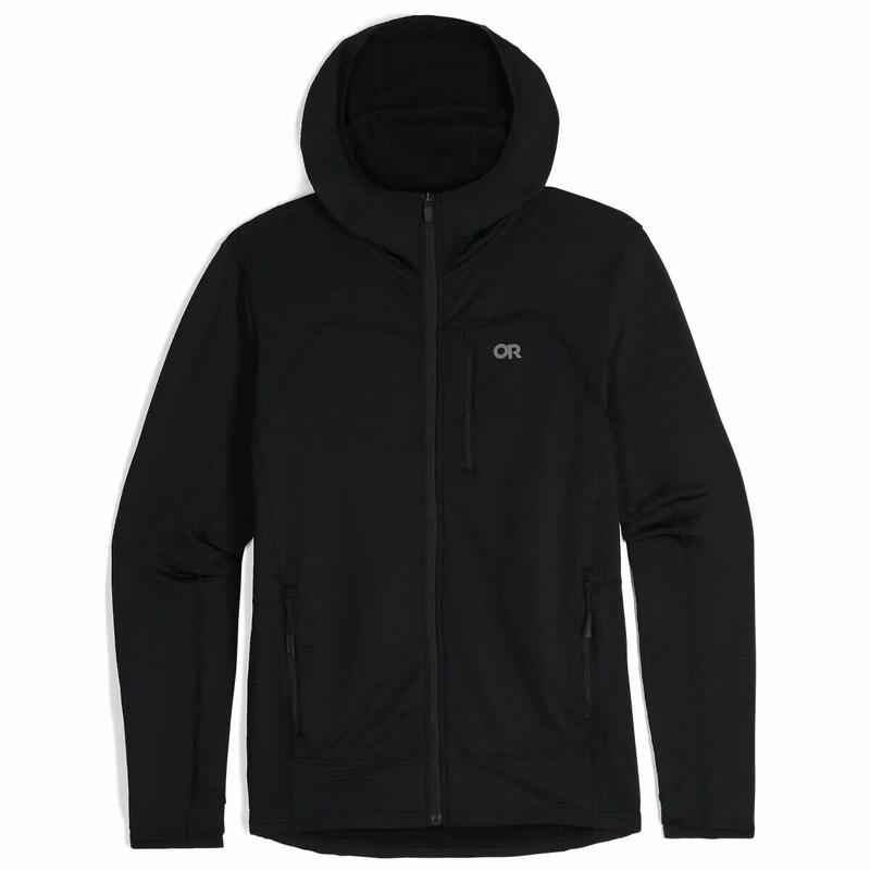 Full zip fleece hoodie Outdoor Research Vigor Grid