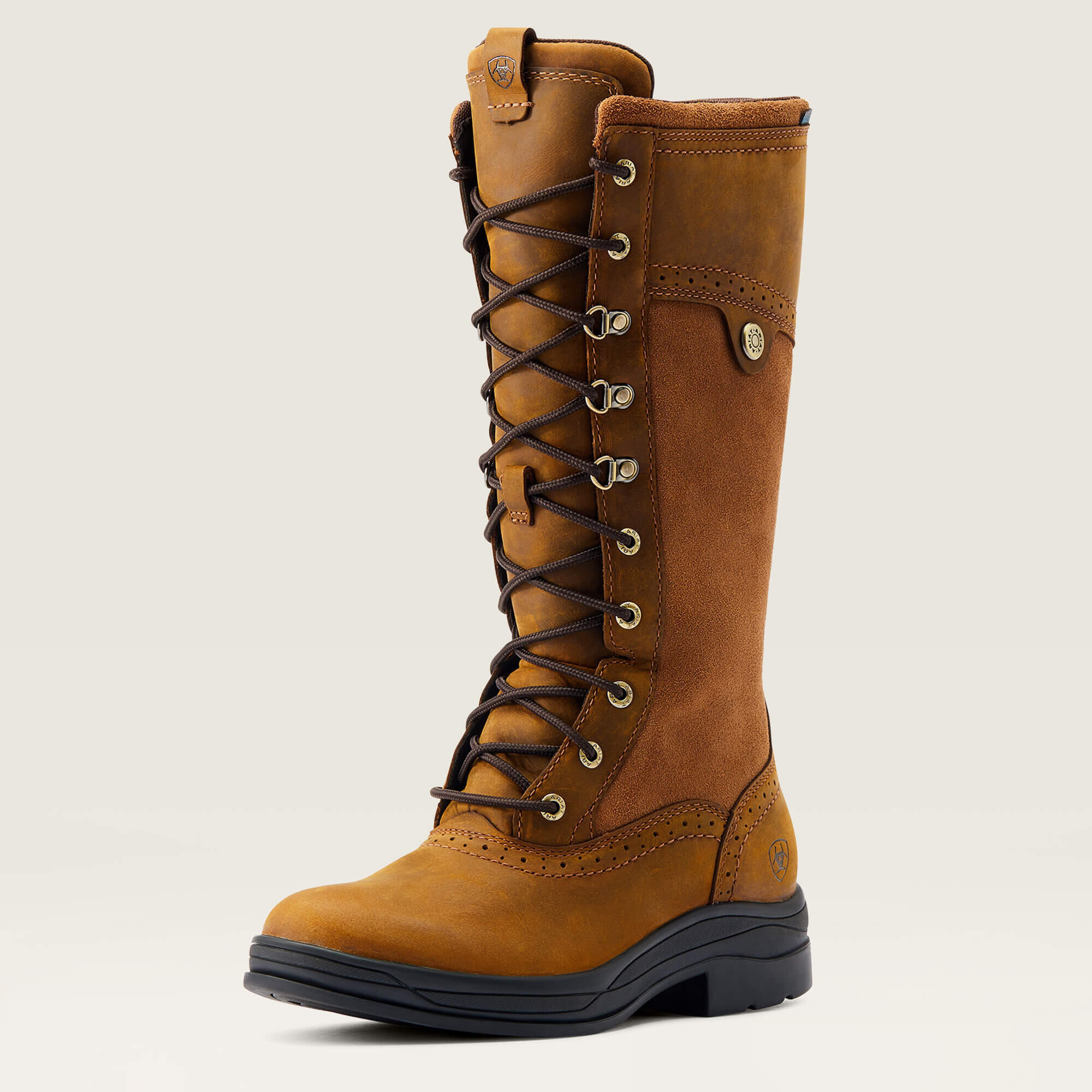 Bottes D'équitation Ariat Bromont Taille UK 4.5 - Imperméables, Hauteur Mollet Moyen, Occasion