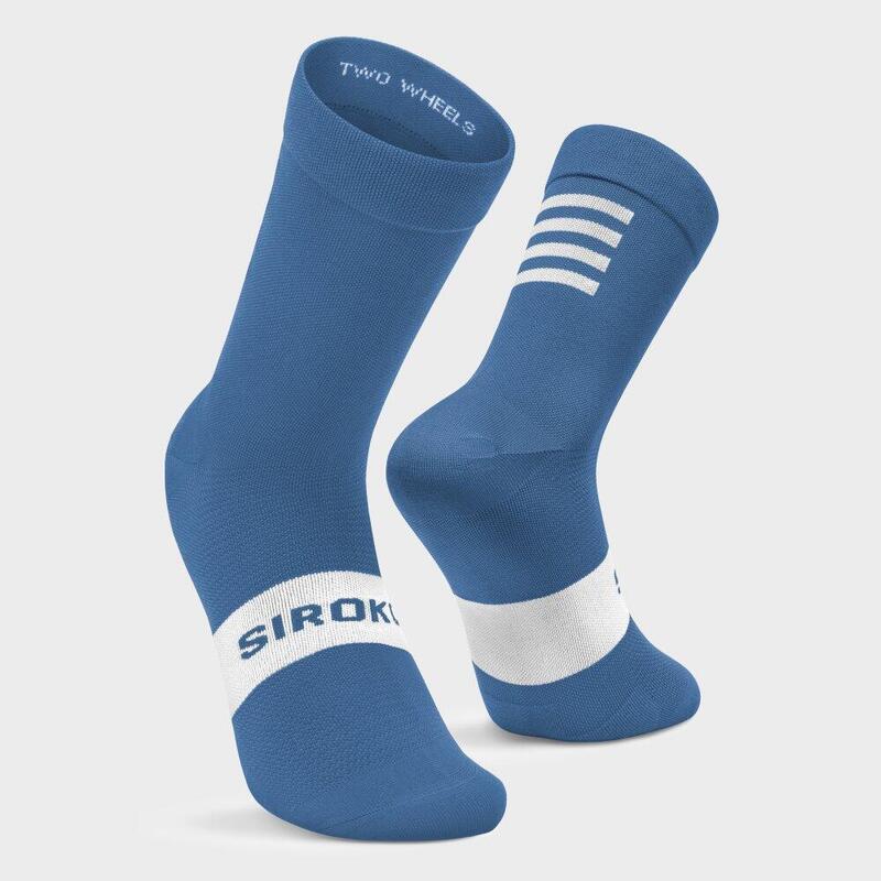 Chaussettes vélo Cyclisme Homme et Femme S1 Steel Oiz Bleu