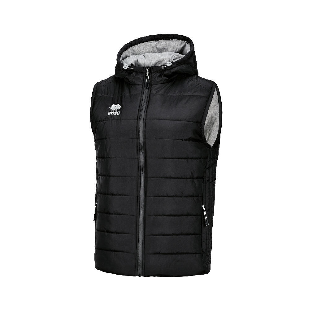 Errea - Veste Errea Bjorn Sans Manche Jr Noir Enfant - Doudoune Duvet - Noir - 10 À 12 Ans - Decathlon