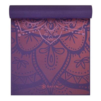 Gaiam premium metallic yoga mat - 6 mm - athenian rose